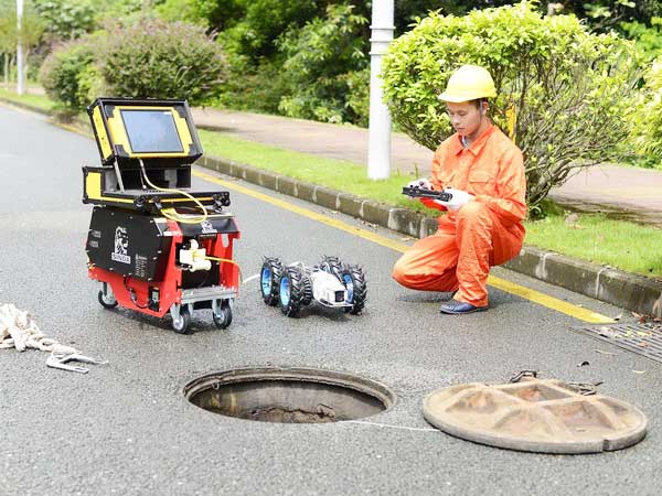 侨乡街道开发区管道机器人检测
